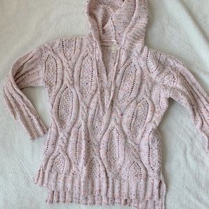 Pink sweater hoodie